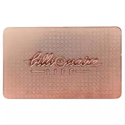 Mua Rose Gold khắc Custom kim loại NFC danh thiếp không tiếp xúc chống nước online manufacture