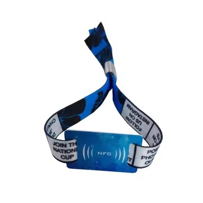 Mua Bộ đeo cổ tay NFC tùy chỉnh có thể điều chỉnh Vải dệt RFID Smart Wristband For Events online manufacture
