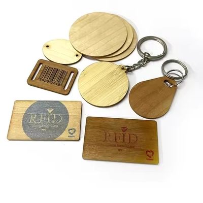 Mua Nhãn RFID gỗ không thấm nước NFC Ntag 213 215 RFID Nhãn hành lý gỗ online manufacture