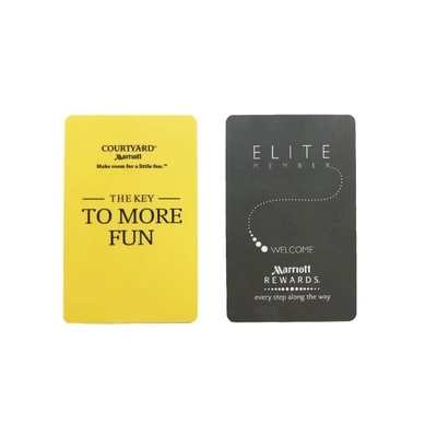 Kích thước tiêu chuẩn CR80 4 màu in thẻ chìa khóa RFID khách sạn 85.5mm X 54mm