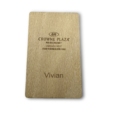Thẻ kinh doanh NFC tùy chỉnh bằng gỗ có thể phân hủy chống nước Độ bền cao