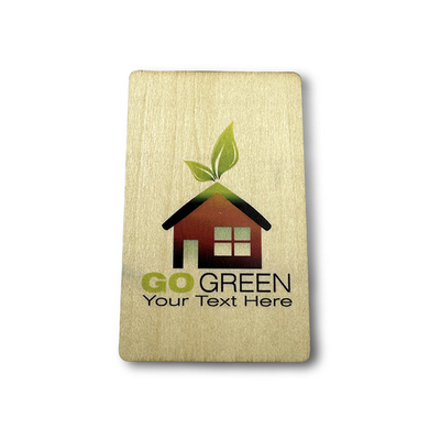 Eco Friendly Cây tre RFID thẻ chìa khóa khách sạn 85.5mm X 54mm Kích thước