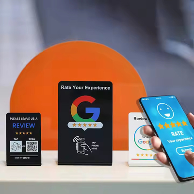 In Offset Thẻ đánh giá NFC Cho Google Facebook Instagram Trung tâm xã hội