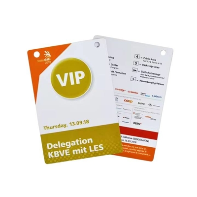 Đổ lỗ RFID biểu tượng Smart RFID chip Vip Pass thẻ ID với Lanyard